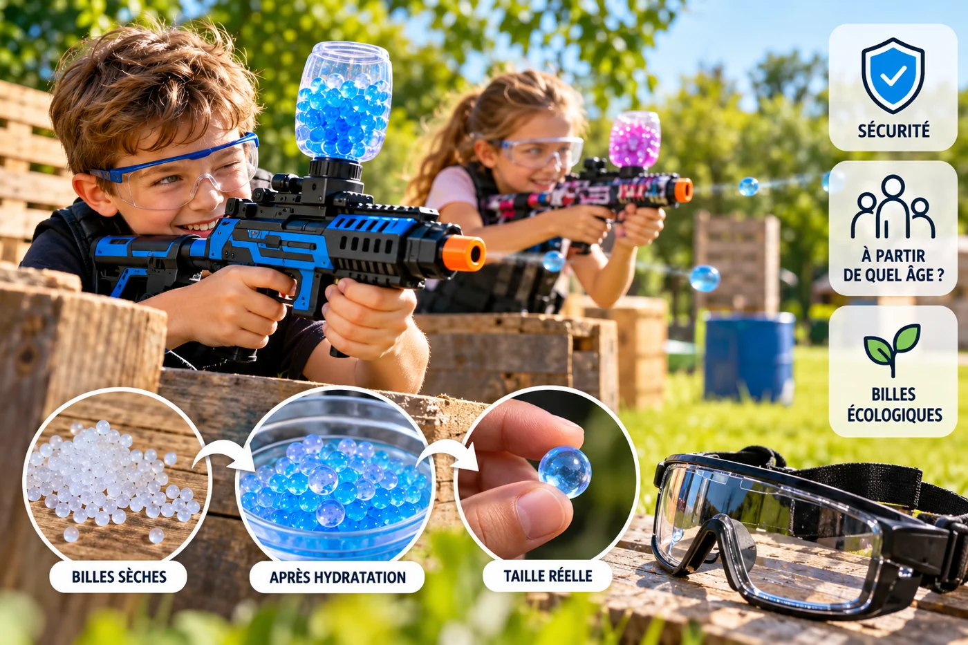 Gel blaster : comment fonctionne ce jeu d’extérieur et quelles précautions prendre avec les enfants